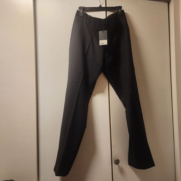 The Kooples Mens Black Wool Dress Pants Office Evening Slim Straight 36 Waist